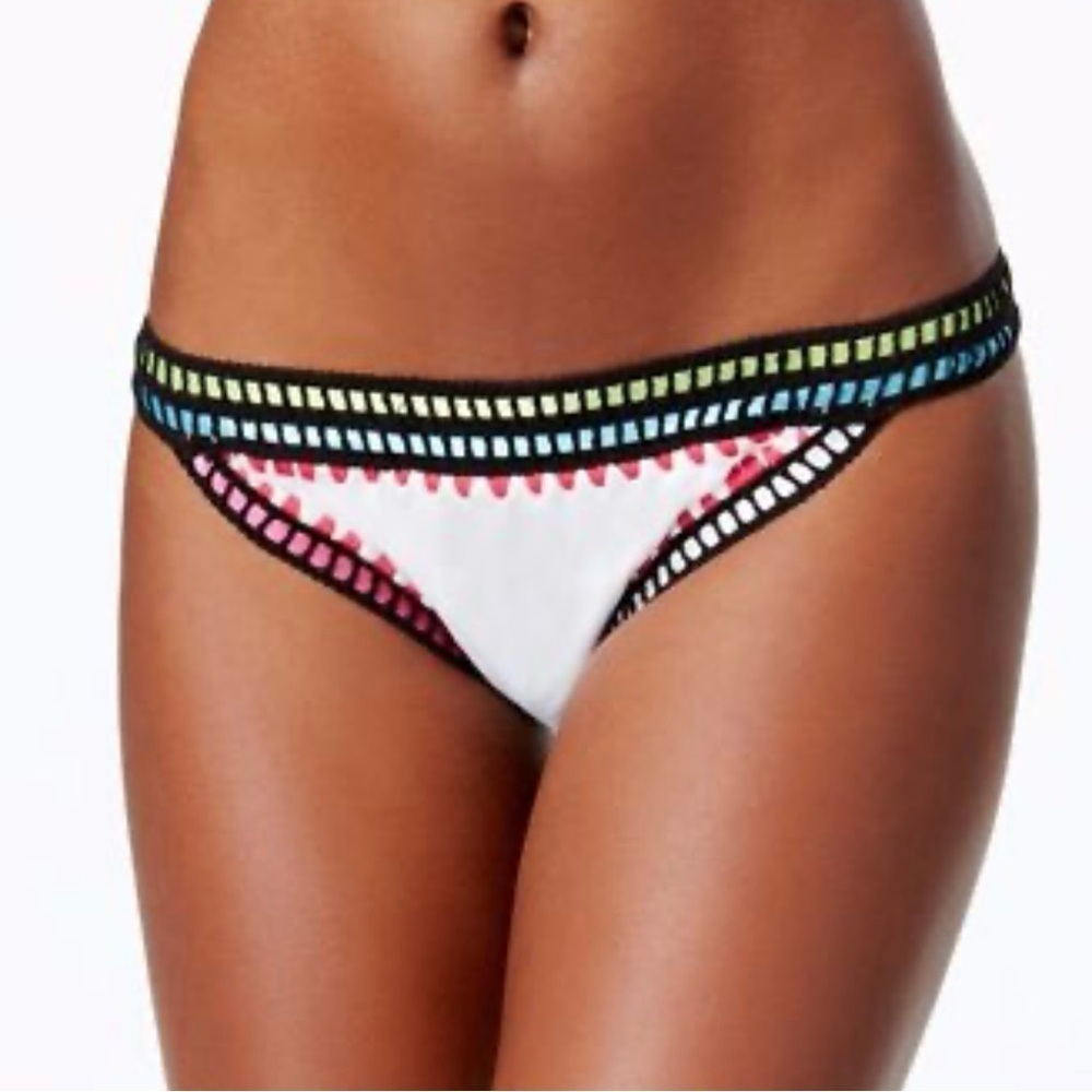 Bar III White and Black Bikini Swimwear